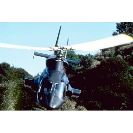 - Airwolf cult TV series great Image of Helicopter Bell 222 in flight 24x36 Poster