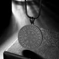 thumbnail image 5 of Jewmon Vegvisir Norse Compass Necklace for Men Stainless Steel Viking Compass Pendant Charm Runes Nordic Jewelry, 5 of 8