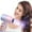 Purple, variant on Hair Dryers Qwtwty Fashionable Folding Hair Dryer Negative Anion Hair Dryer Household Appliances