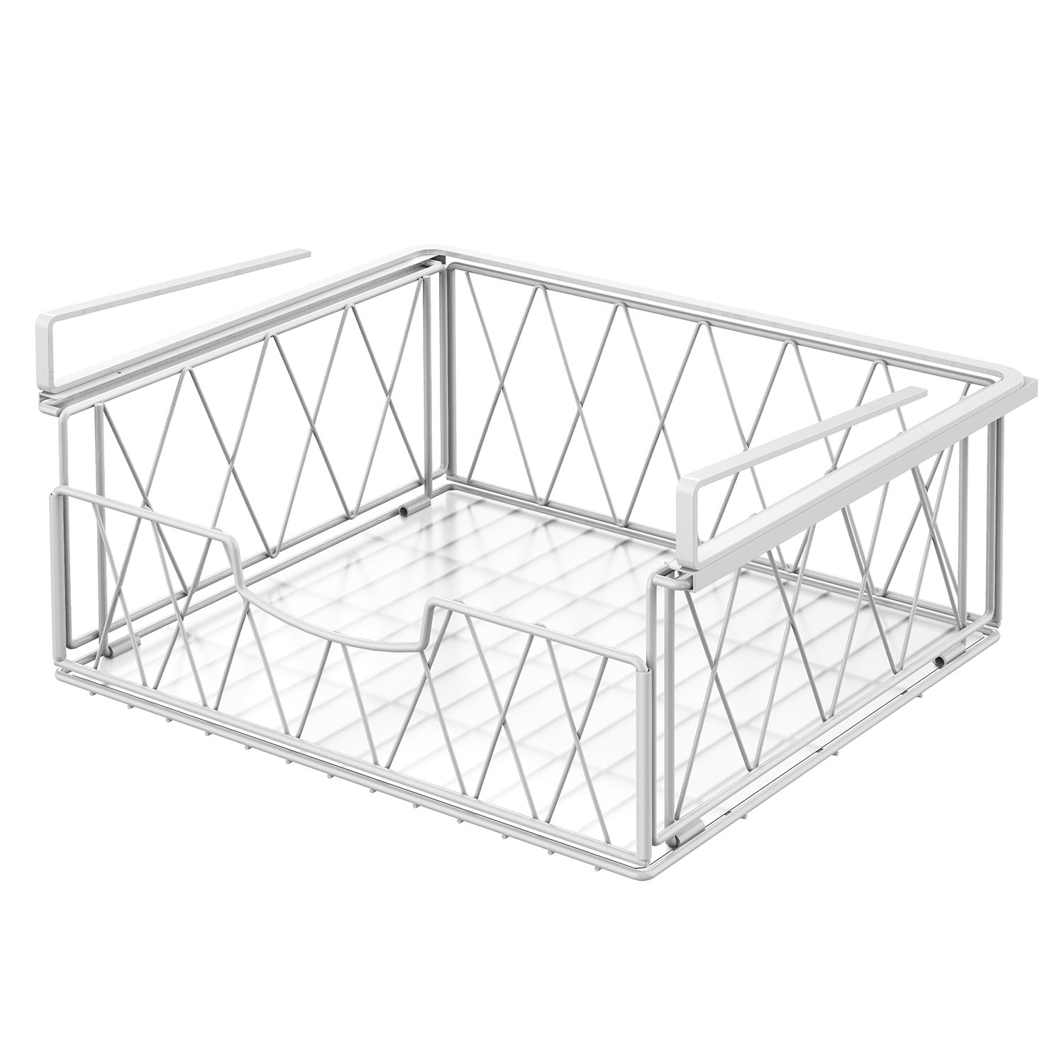 Bextsrack Metal Wire Under Shelf Storage Durable Hanging Basket Sliding