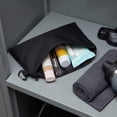 thumbnail image 4 of Zippered Pouch,Waterproof Multi-purpose Easy Clean Storage Bag with Clip for Office Meeting Travel, 4 of 6