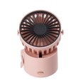thumbnail image 1 of Seitruly Mini ventilador ajustable de sobremesa de mano con cordón para colgar en el cuello bajo nivel de ruido 3 engranajes ventiladores de bolsillo de Electrónica Rosado, 1 of 6