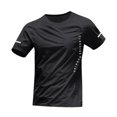 thumbnail image 4 of ZHOGXU Daily Solid Color Sports Style Crew Neck Short Sleeve Men's T Shirts Comfortable Everyday Wear, 4 of 5