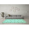 thumbnail image 3 of Ahgly Company Indoor Rectangle Oriental Light Blue Traditional Area Rugs, 8' x 10', 3 of 4