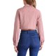 thumbnail image 3 of CHAQUETA DE JEAN CASUAL INSPIRE CHIC PARA MUJER CON CUELLO, BOTONES Y MANGAS LARGAS, CROP, COLOR ROSA, 3 of 6