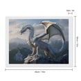 thumbnail image 2 of Diamond Art Kits for Adults, Mountain White DragonDiamond Painting Kits for Beginners, Frameless Round 5D Full Drill Diamonds Art Pictures Gem Art Crafts Home Decor Gifts, 2 of 8