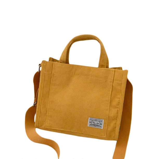 LSFYSZD Women Corduroy Tote Purse Crossbody Bag Large Capacity Handbag