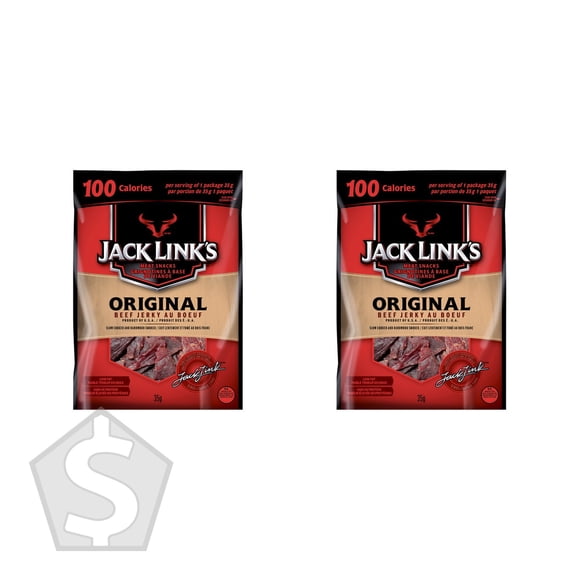 Jack Link's Jerky de Bœuf Original, 12 X 35 g - Lot de 2