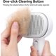thumbnail image 3 of Cat Brush with Release Button, Cat Brush for Long or Short Haired Cats, Cat Grooming Brush Cat Comb for Kitten Rabbit Massage Removes Loose Fur, Whit, 3 of 5