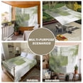 thumbnail image 6 of Sage Green Ombre Tapestry for Bedroom Wall Hanging Tapestry, Vintage Shabby Abstract Plaid Art Ceiling Backdrop Tapestries Poster Blanket Wall Decor for Teens Room Living Room Dorm 39" x 59", 6 of 8