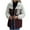 Wine womens coat, variant on Usmixi Winter Womens Plush Coat Quilted Fleece Jacket for Women Vintage Leopard Patchwork Stand Neck Outerwear Open Zipper Plush Sweater Coat with Pocket 2023 Plush Coat