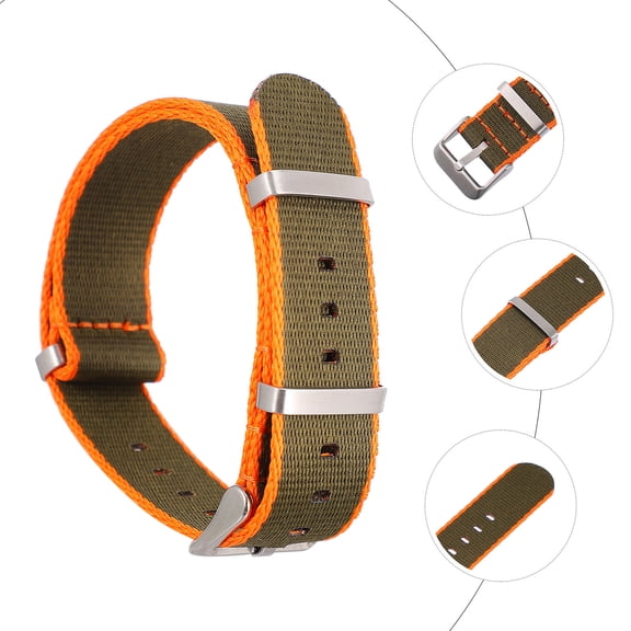DEEPCRAFF 1Pc Green Nylon Watch Strap Durable Classic Band Easy Installation for Watches