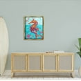 thumbnail image 2 of Stupell Industries Nassau Seahorse Aquatic Shell Collage Graphic Art Metallic Gold Floating Framed Canvas Print Wall Art, Design by Paul Brent, 2 of 8