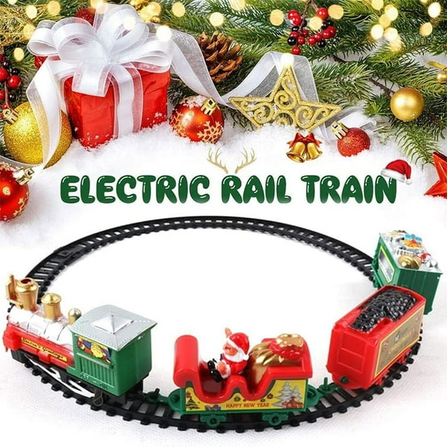 Xmas Puzzle Track Train Plaything Interesting Track Train For Enhance Parent Child Relationship For For Kids Xmas Party Game Activity