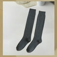 thumbnail image 4 of 2 Pcs Mens Knee High Long Socks Thick Warm Size , Cotton Breathable Black, 4 of 6