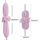 thumbnail image 5 of 2 Pcs Bath Shower Loofah Sponge,Long Stretch Back Sponge Exfoliating Back Scrubber for Shower for Women and Men-Pink+Purple, 5 of 5