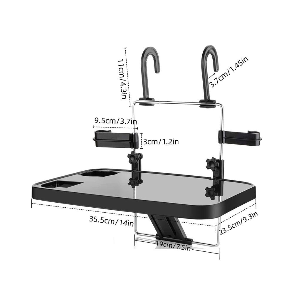 Portable Car Back Seat Tray Table for Laptop, Food, Work, and Travel - Universal Fit