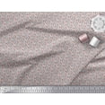 thumbnail image 3 of Soimoi Gray Poly Georgette Fabric Artistic Leaf & Floral Printed Fabric 1 Yard 52 Inch Wide, 3 of 5