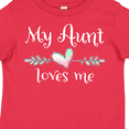 thumbnail image 4 of Inktastic My Aunt Loves Me- Heart Boys or Girls Toddler T-Shirt, 4 of 5