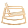 thumbnail image 5 of SAFAVIEH Couture Perth Coastal Solid Rattan Rocking Chair, Natural, 5 of 11