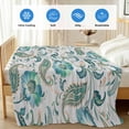thumbnail image 4 of Teal Paisley Floral Cooling Blanket, Lightweight Breathable Summer Throw Blanket with Double Sided Cold Effect,Boho Ethnic Tribe Traditional Picnic Beach Blankets Bed Sheet for Hot Sleepers 50"x60", 4 of 8
