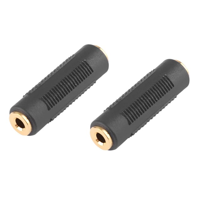 2 uds conector convertidor de adaptador de acoplador de Audio hembra a hembra de 3,5mm