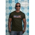 thumbnail image 4 of 4th of July Brave Patriot American Flag Mens T Shirt, 4 of 5