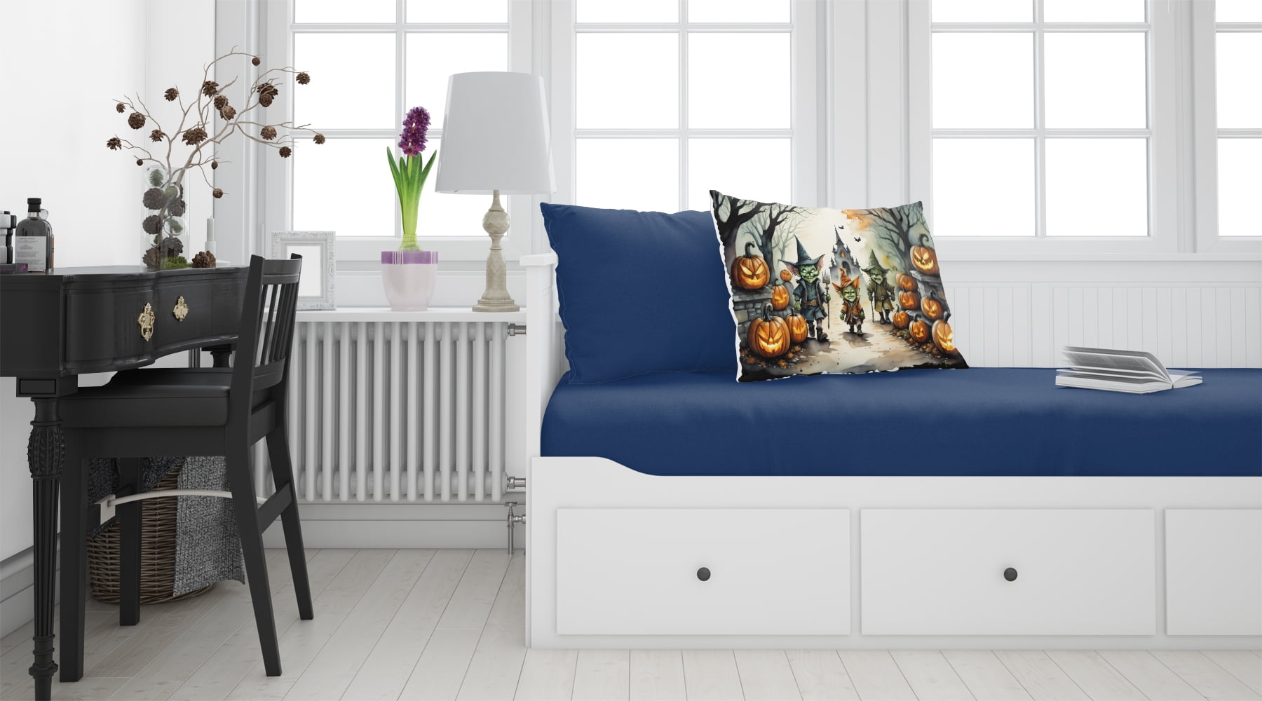 Goblins Spooky Halloween Fabric Standard Pillowcase 30 in x 20.5 in