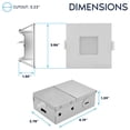 thumbnail image 4 of LUXRITE 3 In. LED Square ECO Backlit Mini Panel Light, 5CCT 2700K-5000K, 660LM, 8W, 100 Beam, Dimmable ETL Rated 6 Pack, 4 of 7