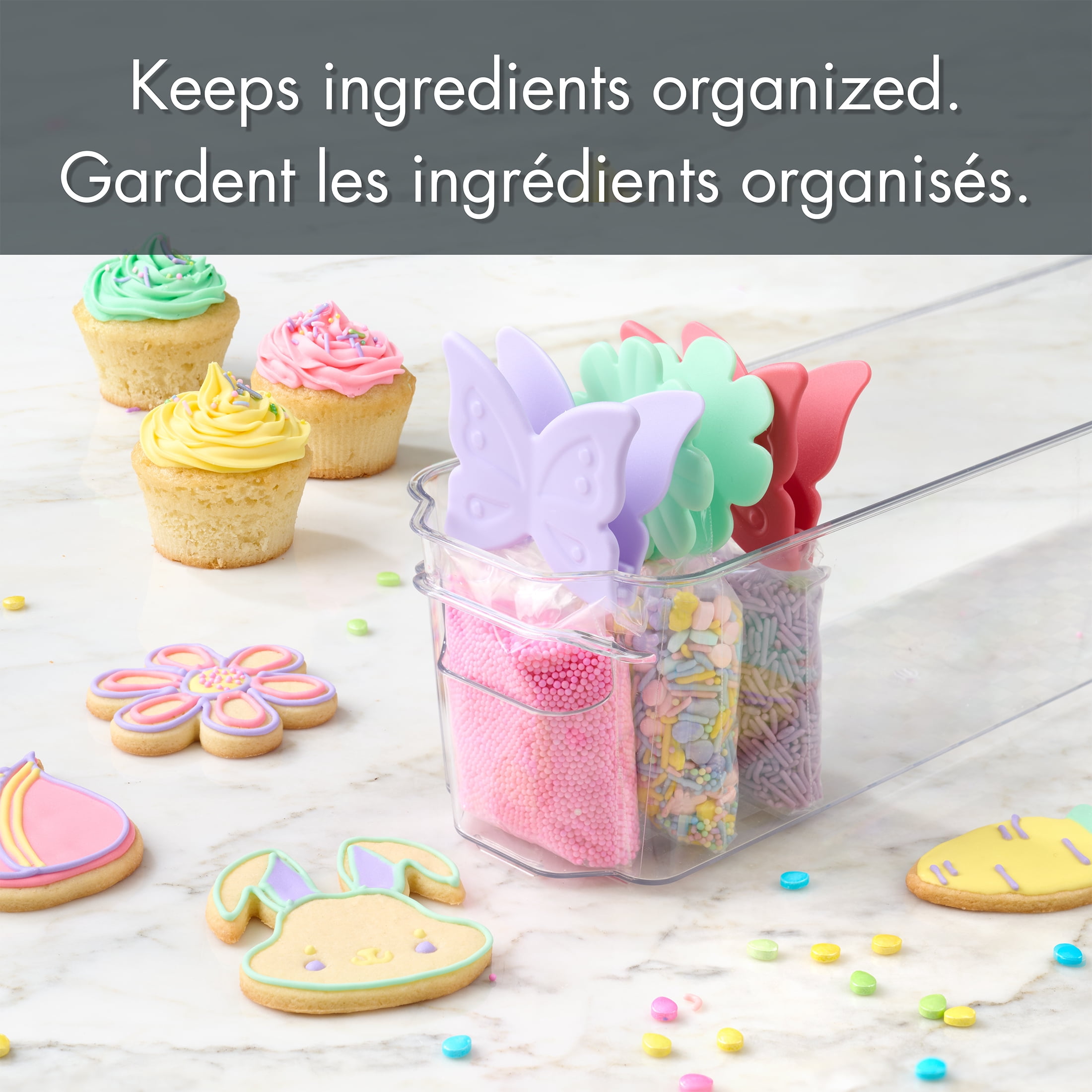 Way to Celebrate 3-Pack Butterfly and Flower Kitchen Bag Clips in Deep Pink, Soft Green and Soft Purple