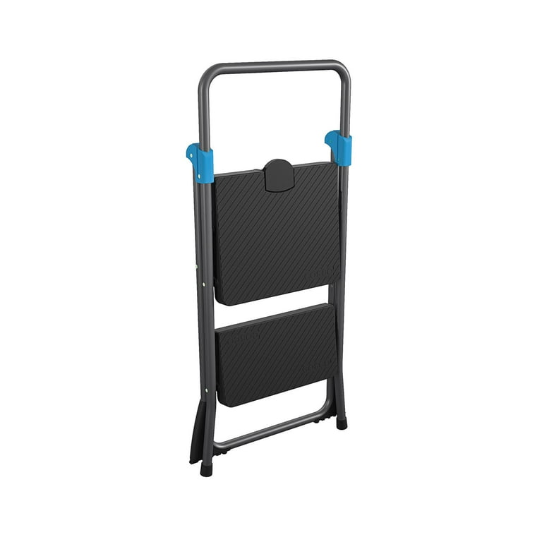 Free Shipping Cosco 11829GGB 300 lbs. Capacity 20 1 2 in. x 24 3 4 in. x 39 1 2 in. Commercial 2 Step Folding Stool Gray Walmart