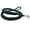 White, variant on Black Genuine Leather Braided Dog Leash 45" Long 4-thong Square Braid for Medium to Large Breeds