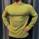 thumbnail image 5 of Camiseta Unicolor Superior para Hombre Verde Gimnasio Running Ropa Lisa para Hombre Manga Larga Es Larga Elasticidad Alta Marca F Bulk A, 5 of 5
