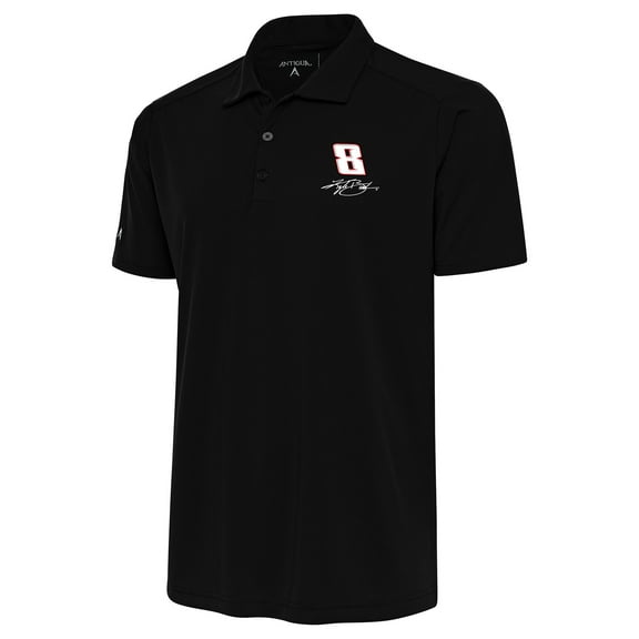 Men's Antigua Black Kyle Busch Tribute Polo