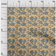 thumbnail image 2 of oneOone Viscose Chiffon Yellow Fabric Floral Retro Sewing Craft Projects Fabric Prints By Yard 42 Inch Wide, 2 of 5