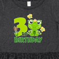 thumbnail image 4 of Inktastic 3rd Birthday Princess Frog Girls Toddler Dress, 4 of 5