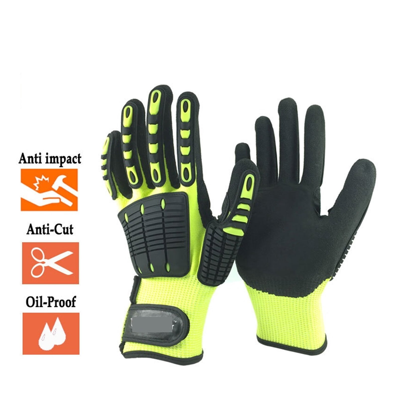 Cut Resistant Safety Garden Work Glove Anti Vibration Mechanic Hand Protective Running Gloves ANSI Level A6 ,Superior Abrasion