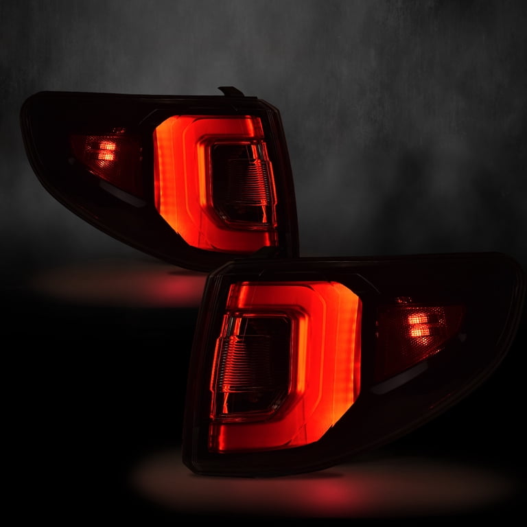 MZORANGE Right Passenger Side Tail Light For 2017-2019 GMC Acadia - Red Lens, Black Housing