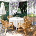 thumbnail image 4 of Outdoor Curtains for Patio Waterproof, Blue Purple Floral Outdoor Privacy Panels Grommet, Spring Country Hydrangea Flower Truck Blackout Outside Curtains for Porch/Cabana 54"x95", 1 Panel, 4 of 8