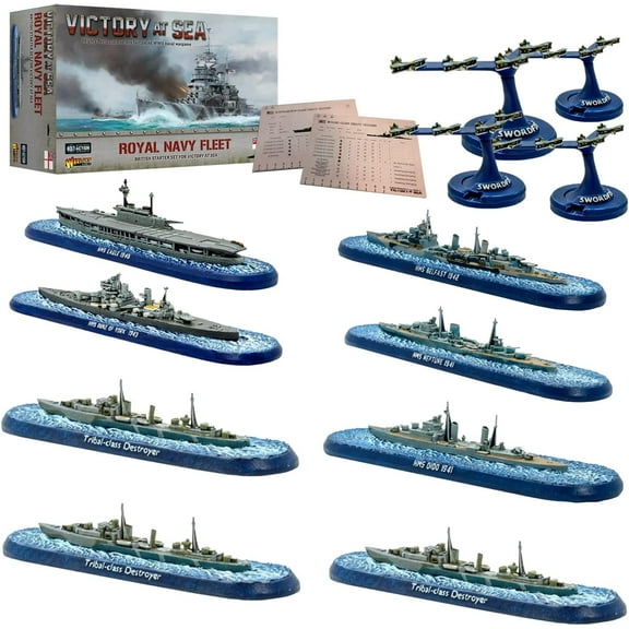 Wargames Delivered - Warlord Games Royal Navy Fleet Starter Set WWII Miniatures
