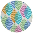 thumbnail image 2 of Addison Rugs Chantille Indoor/Outdoor Transitional Floral White Washable Round Rug, 8' x 8', 2 of 6
