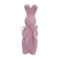 thumbnail image 3 of Figura de conejo de Pascua flocada, decorativa y creativa, adorno de conejo Rosa, 3 of 9