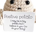 thumbnail image 2 of Likrtyny Lindo juguete patata con tarjeta positiva regalos para adultos (pequeña patata beige-P), 2 of 6