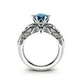 thumbnail image 2 of Vintage Inspired Design London Blue Topaz Engagement Ring, 2 of 3