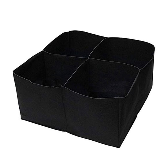 Pompotops 1 PC Grow Bag Fabric, Raised Garden Bed Rectangle Breathable Planting Container Growth Bag (60cm*60cm*30cm), A