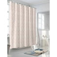 thumbnail image 3 of Shower Curtain OrangeStripes Shower Curtains for Bathroom, Waterproof Polyester Shower Curtain Set with Hooks, Extra Long 72" x 84" Modern Art Lines, 3 of 6