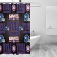 thumbnail image 3 of Cortina de ducha impermeable de secado rápido para baño NY_Giants, cortina de ducha con ganchos, decoración de fútbol americano, juego de cortinas de ducha para baño, plancha de 72 x 72 pulgadas, 3 of 8