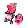 thumbnail image 1 of Sistema de viaje D'Bebe  Aventura reversible con autoasiento Rosa, 1 of 4