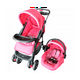 thumbnail image 1 of Sistema de viaje D'Bebe  Aventura reversible con autoasiento Rosa, 1 of 4