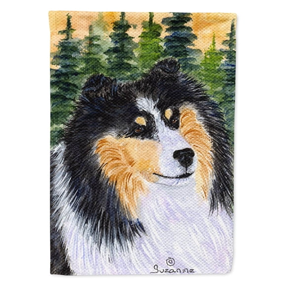 Caroline's Treasures SS8140-FLAG-PARENT Sheltie Flag, , multicolor